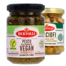 Bertolli antipasti, pizzasaus of pesto